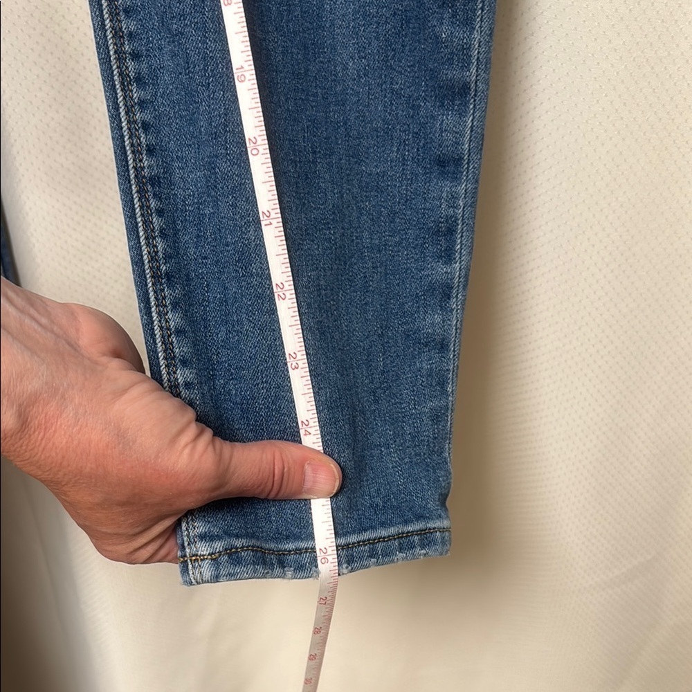 Hudson Jeans Blue Skinny Denim with Distressing - Picture 7 of 10